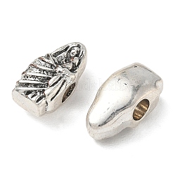 宗教 合金 ヨーロッパ ビーズ  大穴ビーズ  女神  アンティークシルバー  17x9x7.5mm  穴：4mm  約294個/1000g&nbsp;FIND-E051-06AS