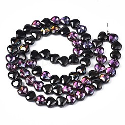 Electroplate Glass Beads Strands&nbsp;EGLA-S188-14-C01