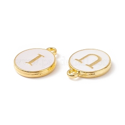 Initial Letter A~Z Alphabet Enamel Charms&nbsp;ENAM-Q437-07