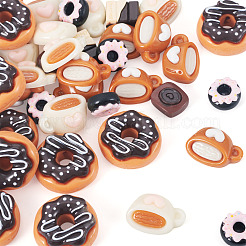 50Pcs 5 Styles Opaque Resin Imitation Food Cabochons&nbsp;CRES-TA0001-57