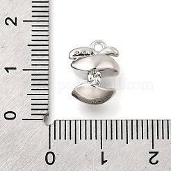 Brass Micro Pave Cubic Zirconia Charms&nbsp;KK-C096-06P