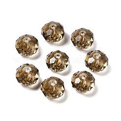K9ガラス模造オーストリアクリスタルビーズ  多面カット  ロンデル  ミックスカラー  8x5~5.5mm  穴：1.2~1.5mm&nbsp;GLAA-D015-01A