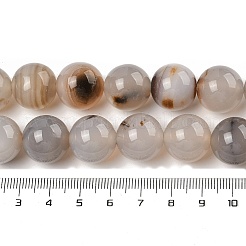 天然樹枝状瑪瑙ビーズ連売り  ラウンド  16mm  穴：1.4mm  約25個/連  15.35''（39センチメートル）&nbsp;G-A248-A07-07