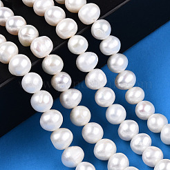 Natural Cultured Freshwater Pearl Beads Strands&nbsp;PEAR-N013-06R