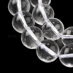 Round Natural Quartz Crystal Bead Strands&nbsp;G-H1648-10mm-01N-AAA