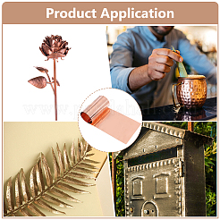 銅箔マスキングテープ  ギターとEMIシールド用の導電性銅テープ  DIY工芸品  フラット  生（メッキなし）  200x10x0.003cm&nbsp;AJEW-WH0796-54