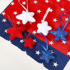 24Pcs 2 Sets 2 Styles Star Foam Pendant Decorations&nbsp;AJEW-SP0002-59B