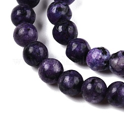 Dyed Natural White Jade Beads Strands&nbsp;G-T140-4mm-B11