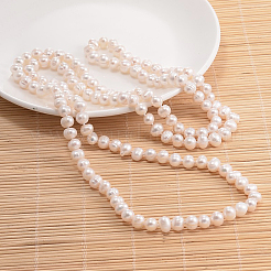 Natural Pearl Beads Necklace&nbsp;NJEW-P126-A-06