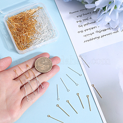 600Pcs 2 Colors Brass Eye Pin&nbsp;KK-SP0001-68A