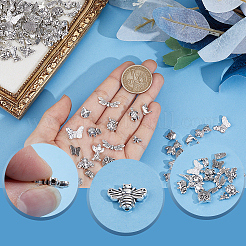 150Pcs 15 Styles Insect Tibetan Style Alloy Beads&nbsp;TIBEB-PA0001-18