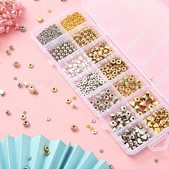 CCBプラスチックビーズ  混合図形  ミックスカラー  4~8x4~8x1~6.5mm  穴：1~2.5mm  634個/箱&nbsp;CCB-YW0001-23