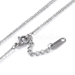 304 Stainless Steel Cable Necklaces&nbsp;NJEW-G081-08P