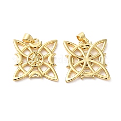 Rack Plating Brass Pendants&nbsp;KK-O142-23G