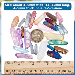 Electroplated Natural Quartz Crystal Bead Strands&nbsp;G-OC0001-53