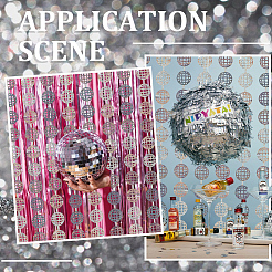 Plastic Laser Disco Ball Curtains&nbsp;AJEW-WH20020-102B