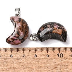 Natural Rhodonite Pendants&nbsp;G-F820-02L-06
