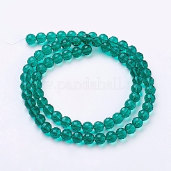 Transparent Glass Bead Strands&nbsp;GLAA-R095-10mm-M