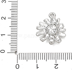 合金ペンダント  ひまわりチャーム  プラチナ  20x16x3.5mm  穴：1.2mm&nbsp;AL-CBA7C55-10A-P