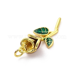 Brass Enamel Pendants&nbsp;KK-U066-23G