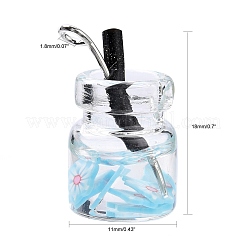 Glass Bottle Pendants&nbsp;X-GLAA-S181-04