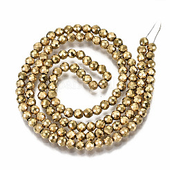 Electroplate Non-magnetic Synthetic Hematite Beads Strands&nbsp;G-T114-54A-G