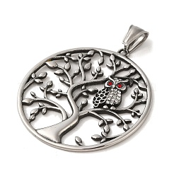 304 Stainless Steel Rhinestone Pendants&nbsp;STAS-U001-02AS