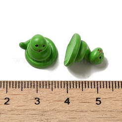 樹脂製 3D 動物フィギュア  ホームオフィスのデスクトップ装飾用  ヘビ  12.5x11x12.5mm&nbsp;RESI-A033-01C