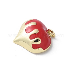Brass Enamel Pendants&nbsp;KK-D336-09G-01C