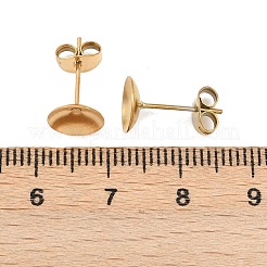304 Stainless Steel Stud Earring Findings&nbsp;STAS-D389-03F-G