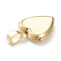 Brass Locket Pendants&nbsp;KK-P199-12G