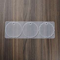 DIYペンダントシリコンモールド  レジン型  UVレジン用  エポキシ樹脂工芸品作り  ホワイト  90x260x5mm  穴：10.5mm  内径：79~84x79mm&nbsp;DIY-G113-04F