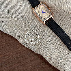 スターリングシルバーのラウンドビーズ調節可能なカフリング925個  銀  内径: 調節可能&nbsp;FS-WG0E80B-01