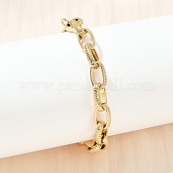 304 Stainless Steel Cable Chain Bracelets for Women&nbsp;BJEW-Z143-10G