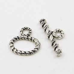 混合チベットスタイルのマンテル  アンティークシルバー  トグル：15~25x10~15mm  バー：15~25mm  穴：2~3mm&nbsp;TIBE-MSMC008-01AS