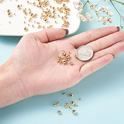 Brass Round Spacer Beads&nbsp;KK-CD0001-08G-NR