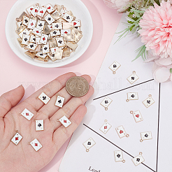 100Pcs 4 Styles Rack Plating Alloy Charms&nbsp;FIND-DR0002-22