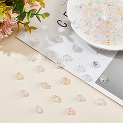200Pcs 5 Colors Transparent Resin Cabochons&nbsp;MRMJ-GO0001-01