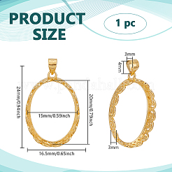 1Pc Sterling Silver Basket Pendant Settings&nbsp;STER-BC0003-15B-G