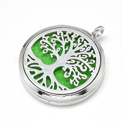 Alloy Diffuser Locket Pendants&nbsp;PALLOY-Q352-11