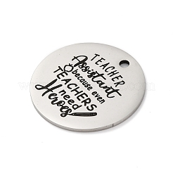 Anti-Tarnish 201 Stainless Steel Pendants&nbsp;STAS-R002-01P-13