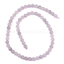 天然ラベンダーアメジストビーズ連売り  ラウンド  6~6.5mm  穴：0.5~0.6mm  約60~61個/連  15.04''~15.35''（38.2~39センチメートル）&nbsp;G-Z136-A01-6mm