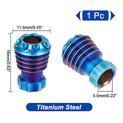 Titanium Alloy EDC European Beads&nbsp;FIND-WH0161-35C