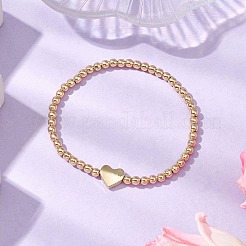 304 Stainless Steel Round Beads Stretch Bracelets&nbsp;BJEW-JB11216