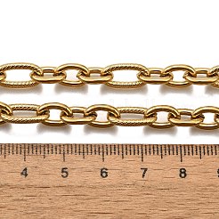 304ステンレススチールアズキチェーンネックレス  イオンプレーティング（ip）  ゴールドカラー  17.83インチ（45.3cm）&nbsp;NJEW-R023-11G