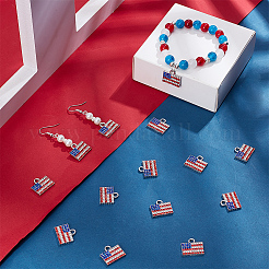 18Pcs Independence Day Alloy Pendants&nbsp;ENAM-SC0004-45