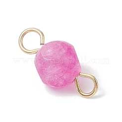 Natural Colorful Tourmaline Dice Connector Charms&nbsp;PALLOY-JF04323-02