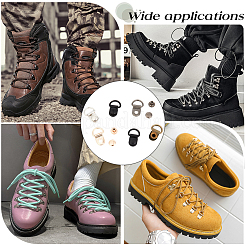 60Bags 6 Colors Stainless Steel Shoot Shoes Lace Safety Buckle&nbsp;STAS-CY0001-09