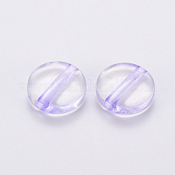 透明なアクリルビーズ  フラットラウンド  ライラック  16x5mm  穴：2.8mm  約480個/500g&nbsp;TACR-S154-09A-47