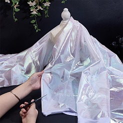 ポリエステルレーザー生地  DIY工芸品  長方形  ホワイト  1000x1500x0.3mm&nbsp;AJEW-WH0314-934C